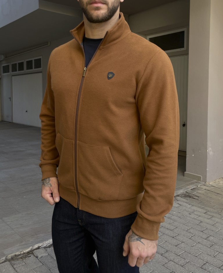 Everbest ανδρική Plus Size κάμελ ζακέτα με ριπ ύφασμα 251039 φωτογραφία